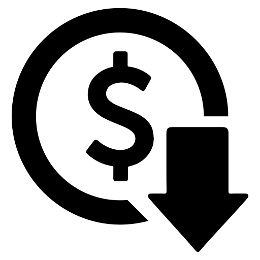 Icon of cost reduction.