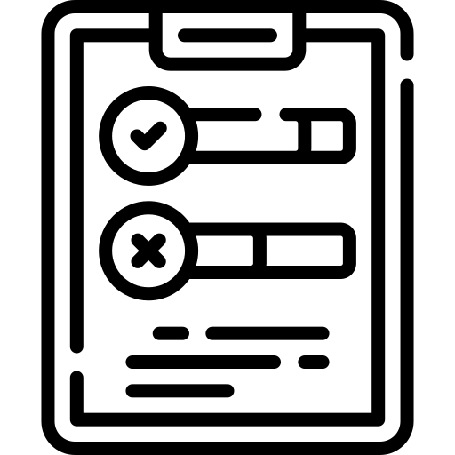 Icon of tasks done.