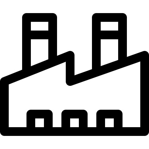 Icon of a industrial building.
